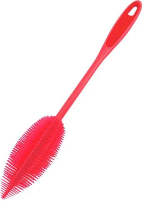 Produktbild von Kochblume Flaschenbürste rot Silikon, Kunststoff 22965.04