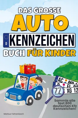 Produktbild von Das große Autokennzeichen Buch für Kinder
