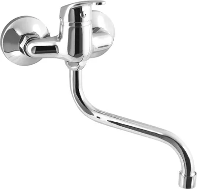 Obrázok produktu pre AQUALINE 35 nástenná batéria, vzdialenosť 100 mm, výtok 177 mm, chróm