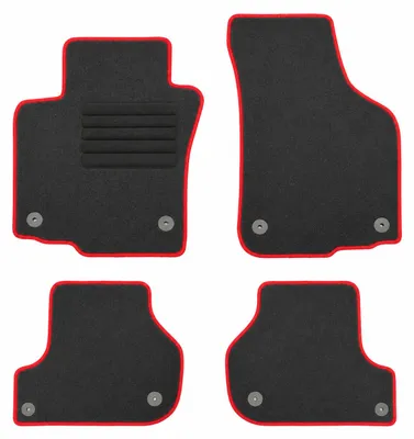 Fußmatten-Set für Skoda Octavia 2 1Z, 03/2007-01/2013, 4-teilig, Schwarz
