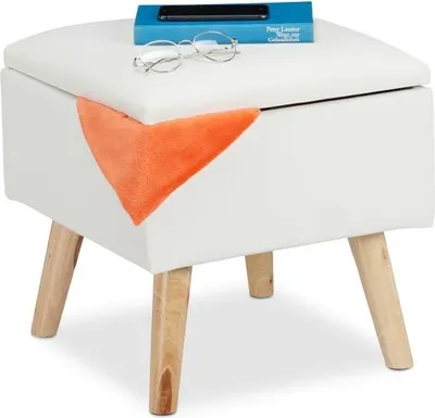 Produktbild von Hocker mit Stauraum Kunstleder