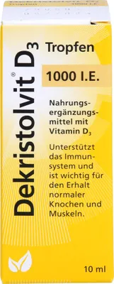 Produktbild von Dekristolvit D3 Tropfen 1000 I.E., 10 ml Lösung