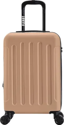 Produktbild von Flexot® Trolley - Handgepäck Koffer M Cappuccino – Aluminium-Teleskopstange, ABS-Hartschale, erweiterbar 20%, Größe M, 360° Rollen – Koffer, Rollkoffer, Bordcase, Suitcase, Luggage