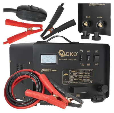 Immagine prodotto di Caricabatteria auto con funzione Booster, avviatore di emergenza con caricabatterie 200A 12/24V Geko