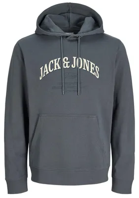 Produktbild von Jack&Jones Übergröße Hoodie dunkelgrau JJEDENVER
