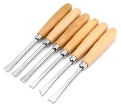 Produktbild von Holzschnitzmesser und Stechbeitel Set - 12-teiliges Schnitzwerkzeug für Holzbearbeitung und Handwerk