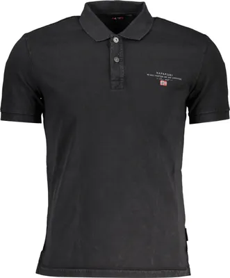 Produktbild von Napapijri Herren KURZARM-POLO Schwarz NP0A4GB4ELBASJERSEY_D380ED7_NERO041 : Größe - S Größe: S