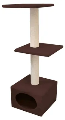 Image de Croci C6020607, griffoir pour chats, Munich, 35 x 35 x 106 cm, couleur marron