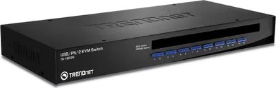 Immagine prodotto di TrendNet TK-1603R TRENDnet KVM 16-Port USB/PS/2 Switch 19"