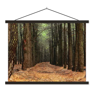 Produktbild von MuchoWow® Textilposter Herbst - Dekoration - Wald 40x30 cm mit schwarzem Rahmen - Dekorationen