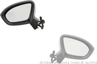 Produktbild von Außenspiegel passend für Opel Astra K 06/15- Set links & rechts grundiert 13453526 39111562 13396526 13396540 39081031 13453538 39111564 133 Johns