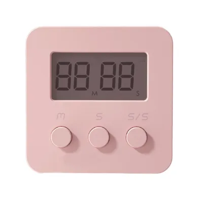 Produktbild von Timer lauter Sound magnetisch Rücken ABS Harz Nordic Style Ziffern Alarm für die Küche-Rosa