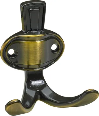 Produktbild von Hettich Mantelhaken 7,6 x 6,8 x 4,5 cm Zinkdruckguss brüniert - 1 Stück