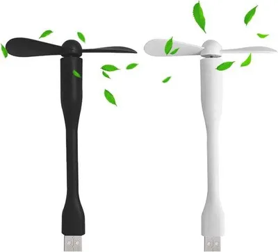 Immagine prodotto di Mini ventilatore flessibile, in 2 pezzi, portatile, ventilatore silenzioso per laptop