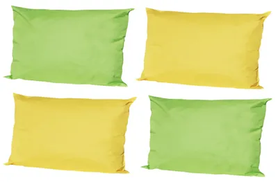 Produktbild von JACK 4x Outdoor Lounge Kissen 30x50cm viele Farben Dekokissen Wasserfest Garten 2x Gelb - 2x Grün
