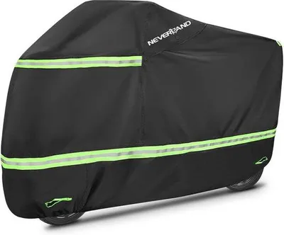 Immagine prodotto di Coprimotore con aperture di ventilazione e strisce riflettenti - Impermeabile e antivento - Cofanetto per moto e scooter