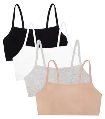 Immagine prodotto di Reggiseno a bretelle sottili in cotone da donna, confezione , reggiseno sportivo