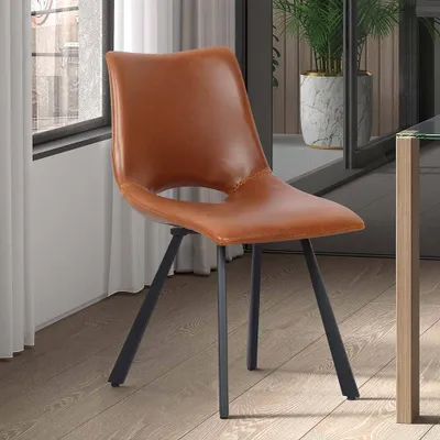 Image de Stozy Chaise de salle à manger Kassiani Cognac