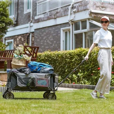 Productafbeelding van Famanu gereedschapswagen met voorwielrem, geschikt voor een draagvermogen tot 100 kg - Bolderwagen