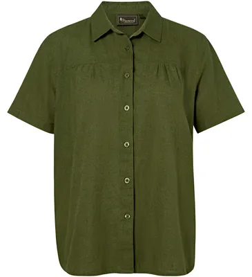 Produktbild von Pinewood Värnamo Hemp Mix Women S/S Shirt Damen (Pine Green) Größe S