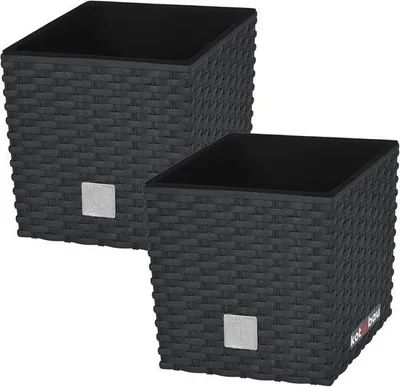 Produktbild von Blumentöpfe Set von 2 - Anthrazit, 9,8 L