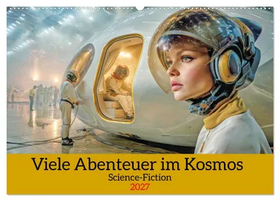 Produktbild von Viele Abenteuer im Kosmos - Science-Fiction (Wandkalender 2027 DIN A2 quer), CALVENDO Monatskalender