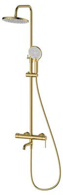 Produktbild von Avapax | Regendusche Mit Armatur - Gold Gebürstet - Dreifunktionale Dusche - 3 In 1 - Duscharmatur
