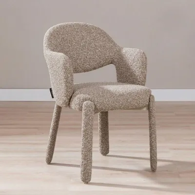 Produktbild von Bronx71 Esszimmerstuhl June Bouclé braun