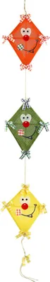 Produktbild von Dekoanhänger Drachengirlande 80 cm bunt