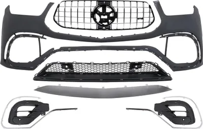 Image de Pare-chocs pour Mercedes GLE SUV W167 GLE Coupé C167 2019-2023 Calandre Spoiler.