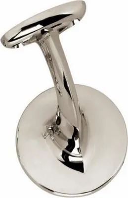 Produktbild von Handlaufstütze Nickel rund gebogen mit Stockschraube