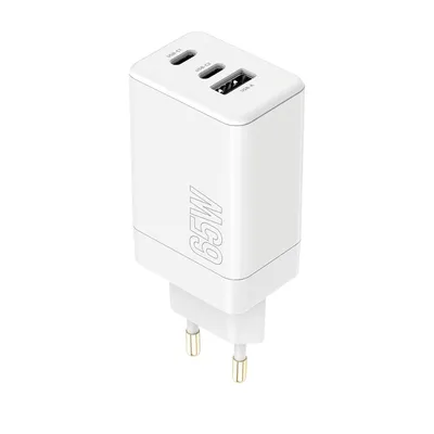 Immagine prodotto di Maxlife MXTC-08-65ACC Caricatore PD QC 2x USB-C 1x USB 65W bianco