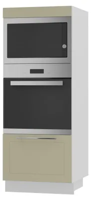 Immagine prodotto di Armadio forno KVANTUM a estrazione parziale 60cm corpo e frontale colore selezionabile (Q-D5AM/60/154), vaniglia opaco, bianco
