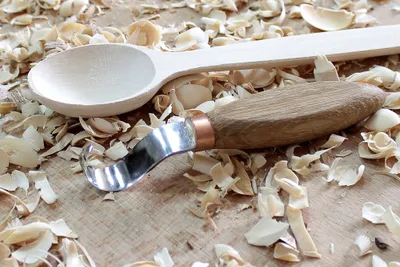 Produktbild von Schnitzmesser,Werkzeug Kerbschnitzmesser Schälmesser mit  Löffel + Haken Messer, Holzschnitzerei Kit für Löffel Schüssel Cup Kuksa Holzbearbeitung