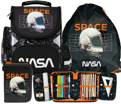 Obrázok produktu pre 3-dielna súprava školských tašiek NASA – vodotesná súprava batohov NASA pre CHLAPCOV SÚPRAVA PRE ŠKOLÁKOV – ŠKOLSKÁ TAŠKA + POUZDRO NA PERÁ + TAŠKA NA TELOCVIČKU