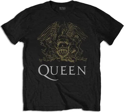 Produktbild von Königin - Wappen Uni kleines T-Shirt - schwarz