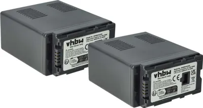 Produktbild von vhbw 2x Akku Ersatz für Panasonic VW-VBG6 für Videokamera Camcorder (4400 mAh, 7,4 V, Li-Ion) + Infochip