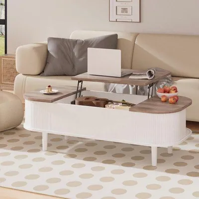 Productafbeelding van Moderne Salontafel met Lifttop en Verborgen Opslag voor Woonkamer en Slaapkamer