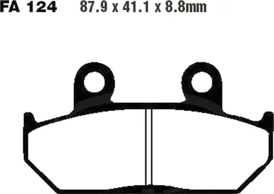 Immagine prodotto di Pastiglie freno anteriori per Honda CBR 1000 F, anni di produzione 1987-1988, pastiglie EBC - Nuove