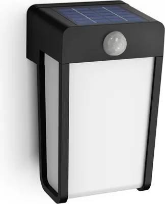 Obrázek produktu pro Philips Nástěnné svítidlo Shroud 2,3 W, Venkovní světlo na zeď, Černá, Plast, IP44, Terasa, Zahrada, III