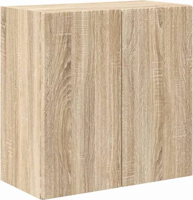 Image de vidaXL Armoire TV murale chêne Sonoma 59,5 x 31 x 60 cm Matériau dérivé du bois