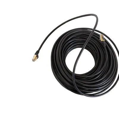 Zdjęcie produktu dla Kabel krosowy CAT7 kabel sieciowy LAN DSL czarny kabel sieciowy RJ45 Ethernet 3m