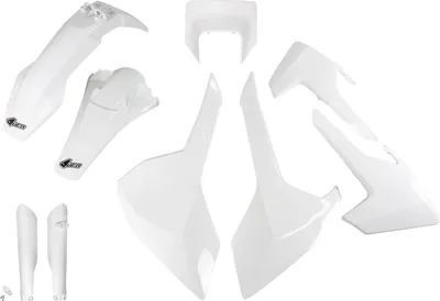Produktbild von Ufo Husqvarna Te 150 19 Hukit621f@041 Plastikbausatz Weiß Weiß One Size