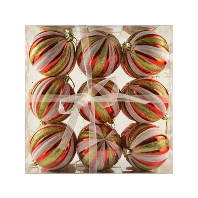 Immagine prodotto di Set di ornamenti, diametro 8 cm, colorati