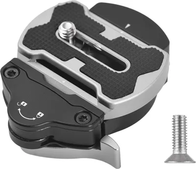 Produktbild von Andoer Schnellwechselplatte Klemmadapter fuer Panorama-Stativkopf aus Aluminiumlegierung mit Schnellwechselplatte 1/4 Zoll Schraubanschluss