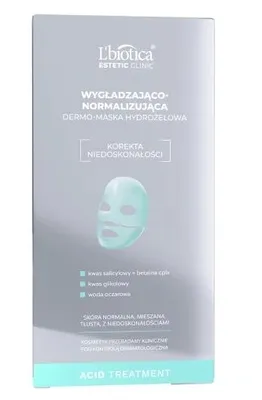 Zdjęcie produktu dla L'biotica Estetic Clinic Acid Treatment Wygładzająco-normalizująca Dermo Maska hydrożelowa