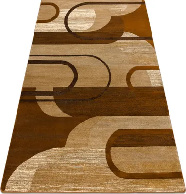 Produktbild von Teppich ROYAL HE405 Geometrisch - braun / Creme braun 100x200 cm