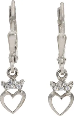 Produktbild von Herzohrhänger Silber 925 Zirkonia JL22-06-0227 JuwelmaLux