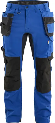 Produktbild von Blakläder Handwerker Arbeitshose mit Stretch 1750, Farbe:Kornblau/Schwarz, Größe:C54