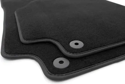 Image de Tapis de sol pour Audi R8 (4S à partir de 2015) Tapis en velours en qualité d'origine Tapis auto 2 pièces noir